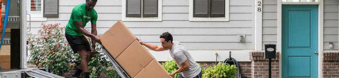 Men loading moving truck