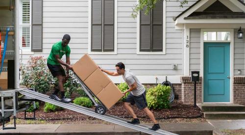 Men loading moving truck