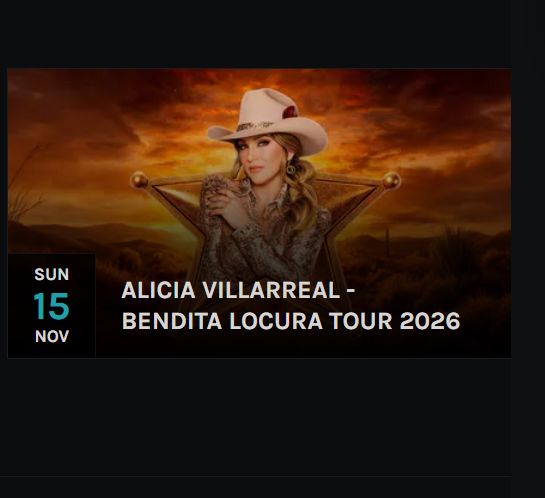 Alicia Villarreal - Bendita Locura Tour 2026