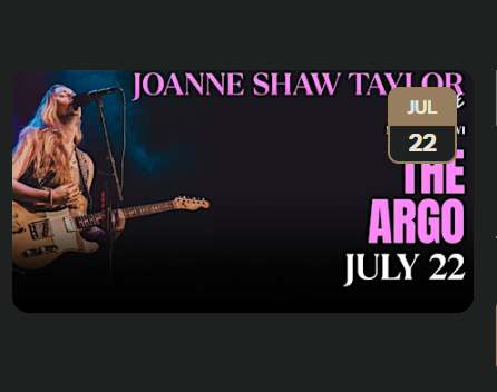 Share this event  An Evening with Joanne Shaw Taylor