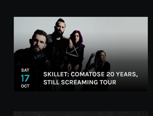 Skillet: Comatose 20 Years, Still Screaming Tour